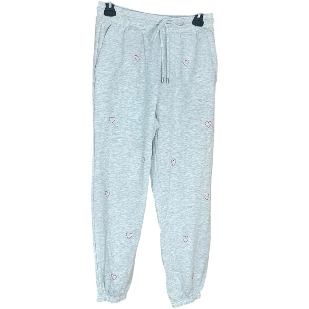 Workshop Republic Clothing Heart Fleece Joggers Sweatpants Gray